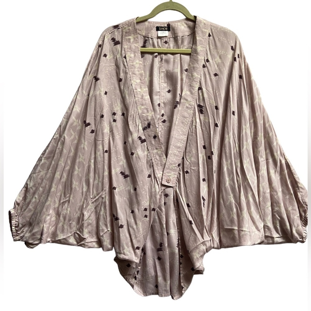 Saachi x Anthropologie Button Front Kimono Jacket | One Size